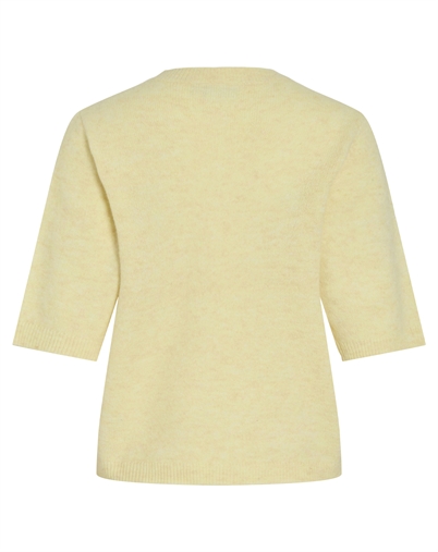 Vila - VILiga O-Neck Strik Cardigan - Pastel Yellow 